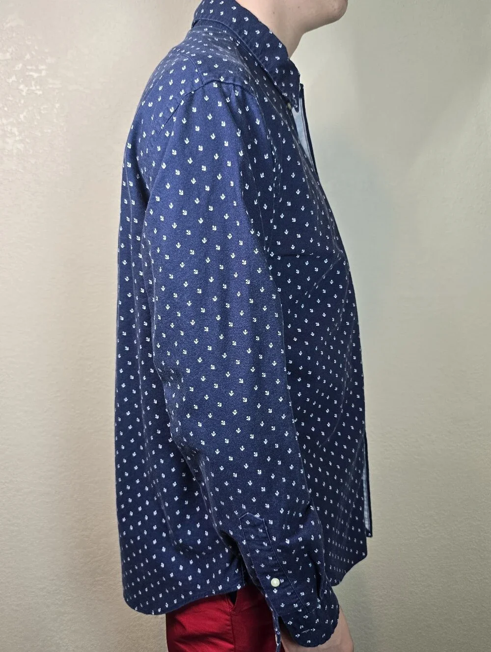 Polo Ralph Lauren Nautical Anchor  Button Down Shirt Large Nautical